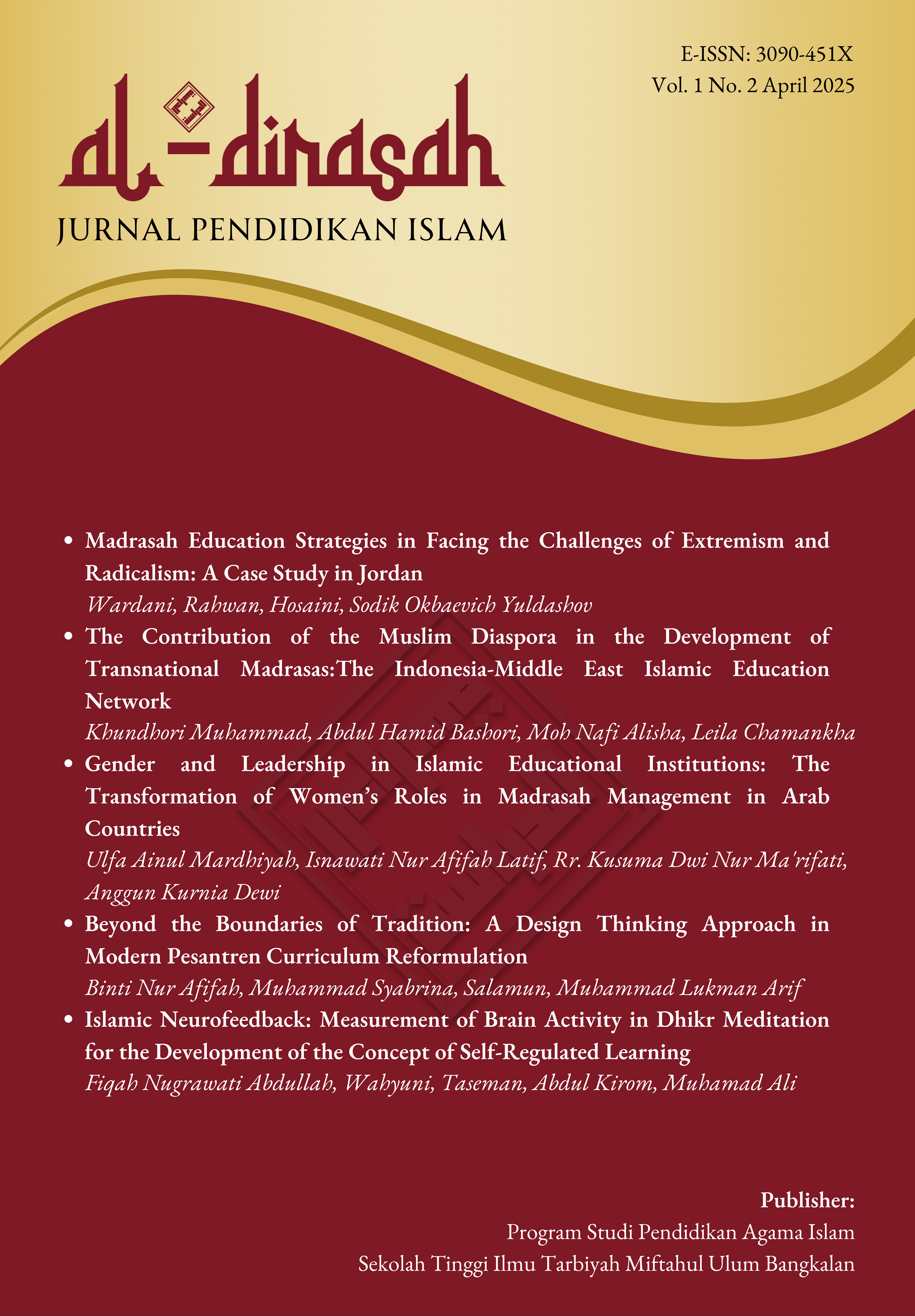 					View Vol. 1 No. 2 (2025): Jurnal Pendidikan Islam
				