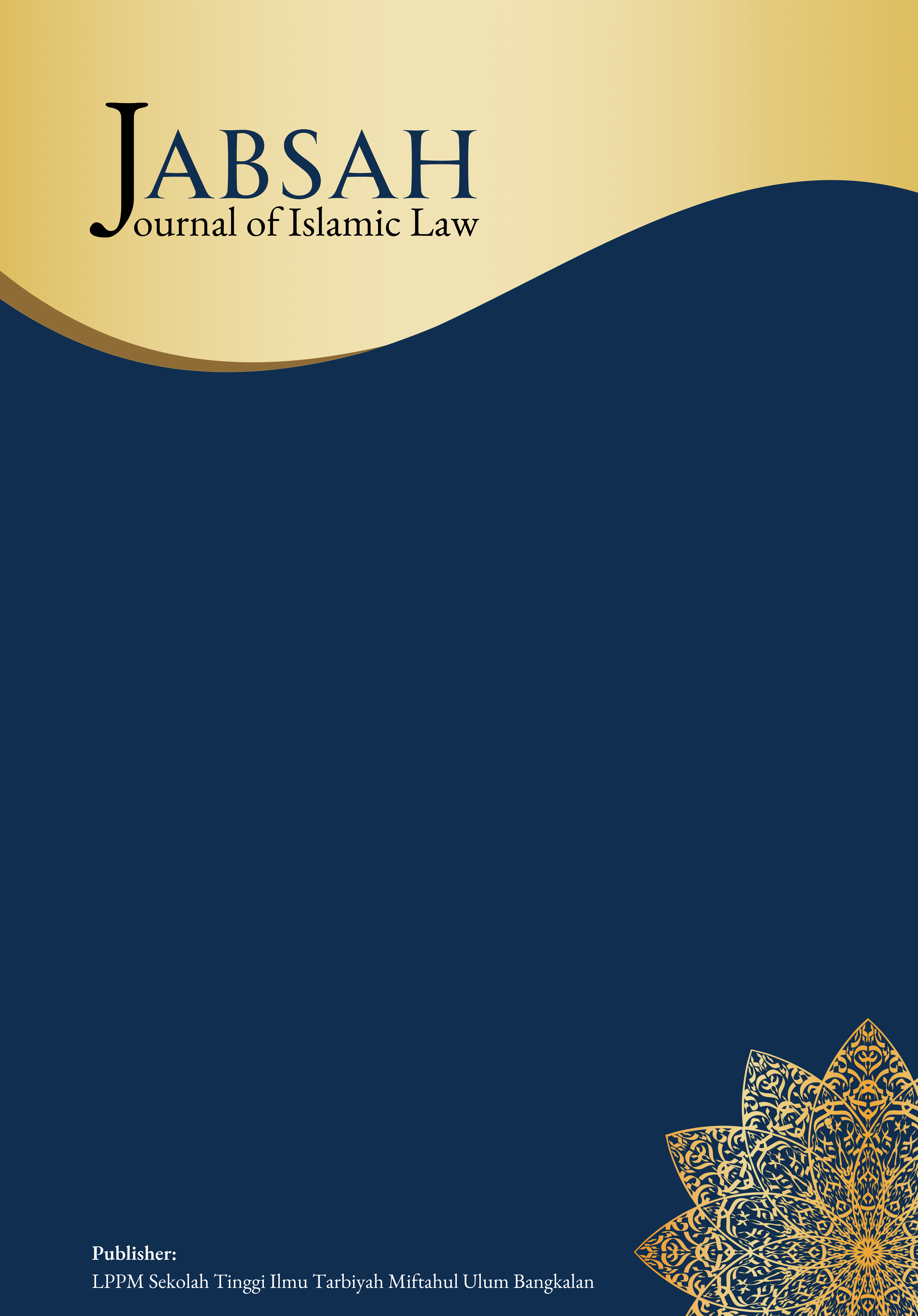 					View Vol. 2 No. 1 (2026): Journal of Islamic Law
				